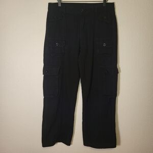 Jeans Brand Wide Leg Flap Pocket Cargo Jeans size Large, around size 31 see info